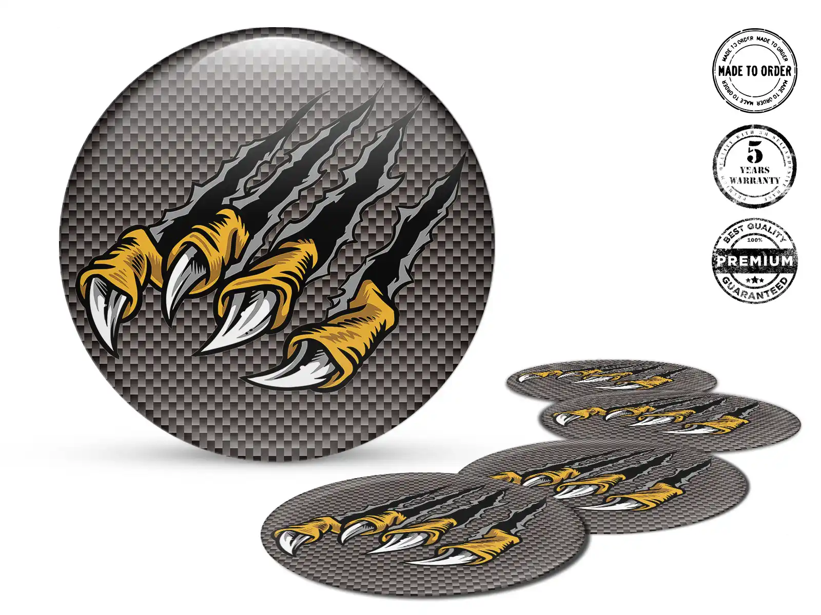 Domed Stickers Custom Galactic Racing Prism